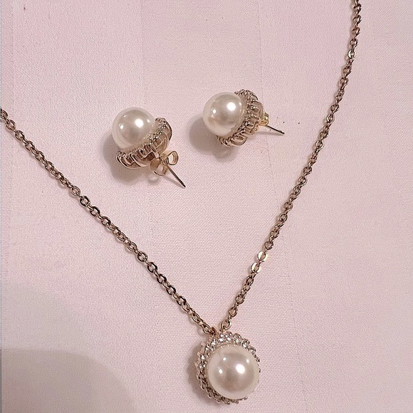 Macy's Jewelry - Macy’s Freshwater Pearl Earrings and Pendant